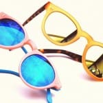 Custom gold and blue mirroring with @muratoptik for RVS by V. Eyewear models Morro and Naomi