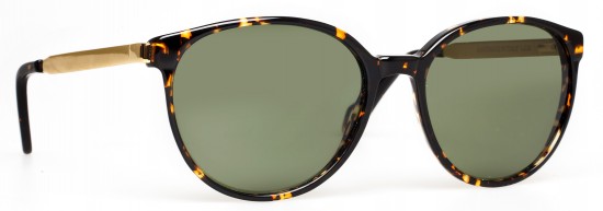 Keren CM- Havana 09 Gold-Green G15 F - Eyestylist LGR's Keren CM in Havana, Green and Gold