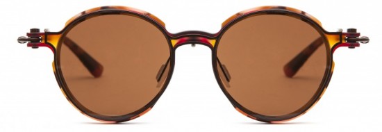 Pantos | A Red_Havana with Bronze Clip On 2 - Eyestylist Pantos by Tavat