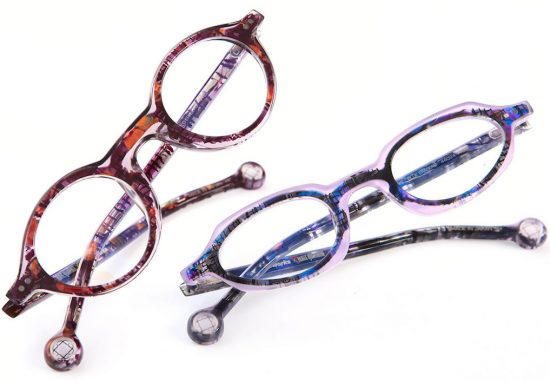 BK-x-LAE-(Two-Noons-Gold-Erasers-&-Two-Rays-Blue-Erasers) - Eyestylist Distinctive colourations and shapes: Two Noons and Two Rays