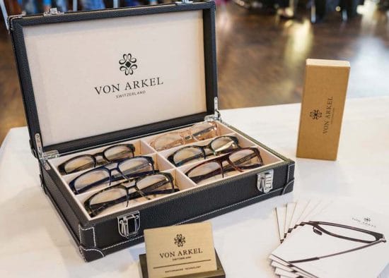 Silmo D'Or nominee Von Arkel from Switzerland display their elegant frames