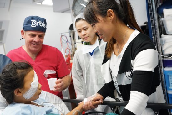 Xiu Ling on the Flying Eye Hospital